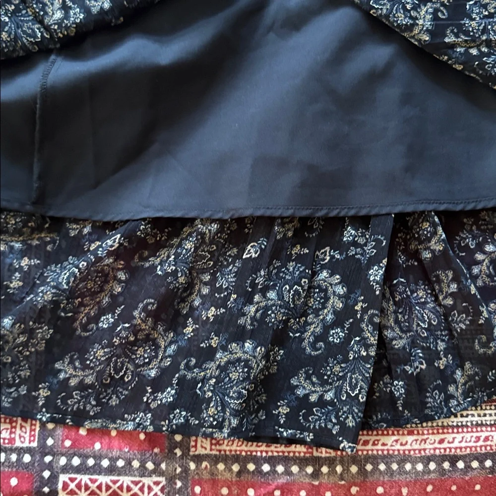 Uniqlo C Pleated Paisley Elastic Waist Skirt - Picture 8 of 11